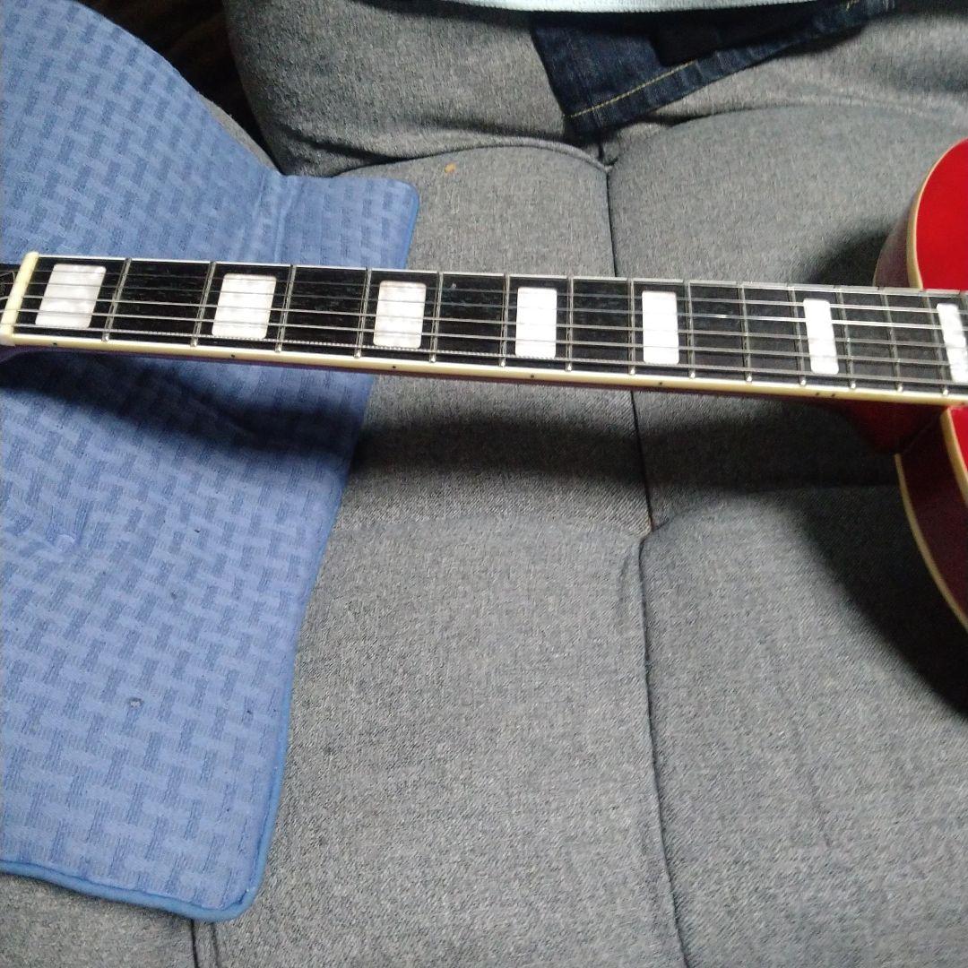 Grote セミアコースティックギター レッド