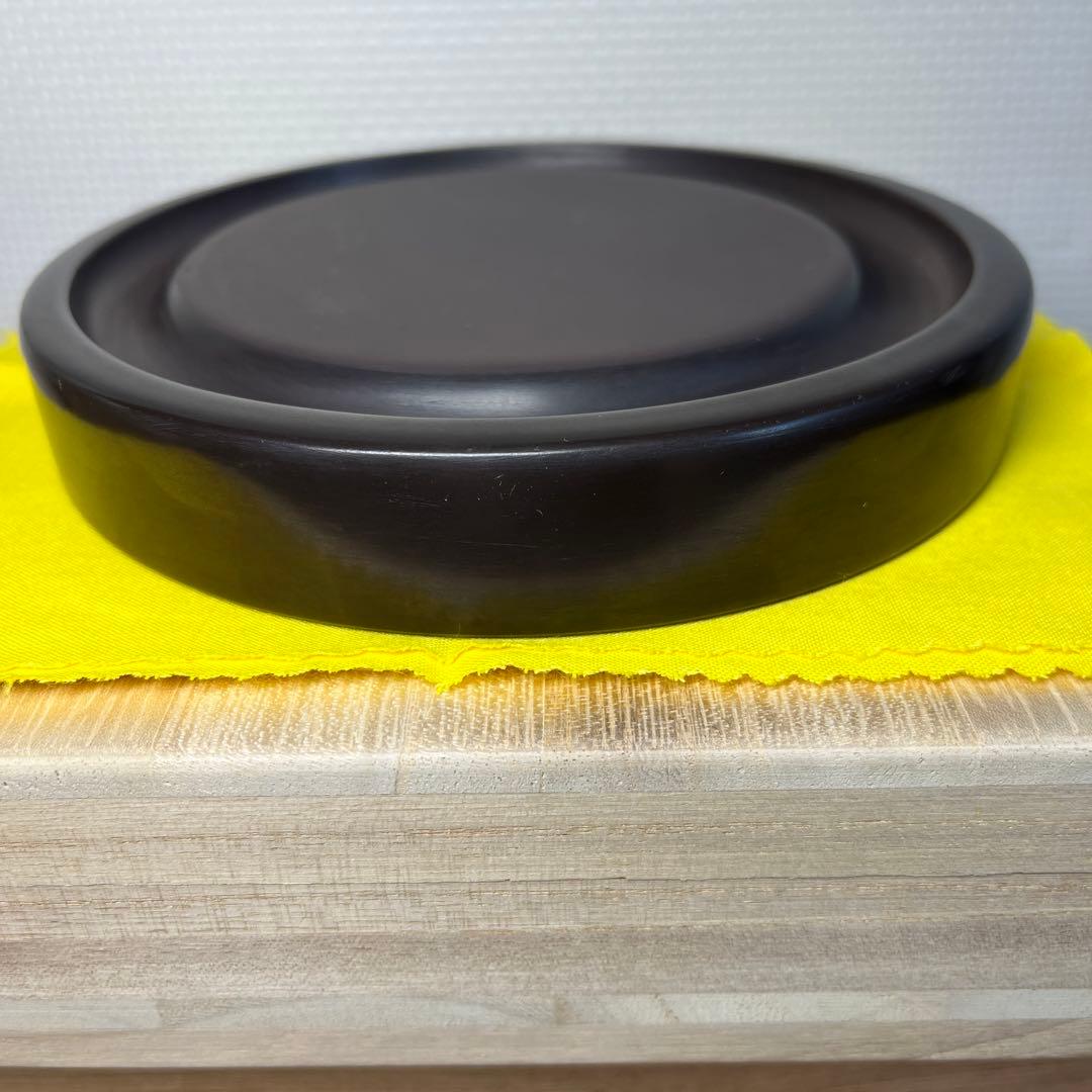 ⭕️赤間硯　桐共箱入　新品美品　満月研　眞丁寧品　くすのき製硯　下井百合昭　昭竜山