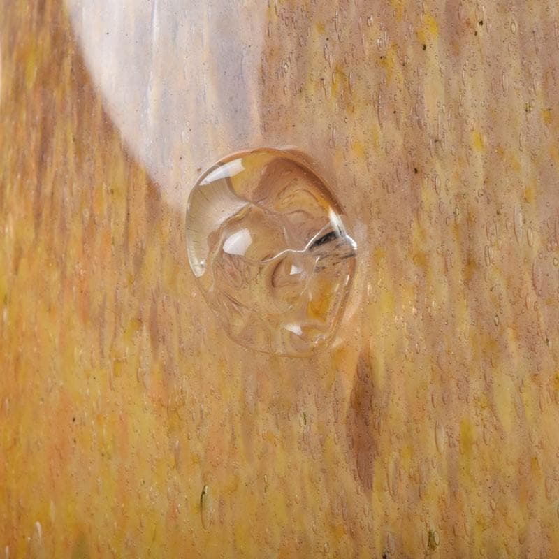 chika613 　岩田藤七作　黄地　耳付花瓶　花生　共箱　N　9177A