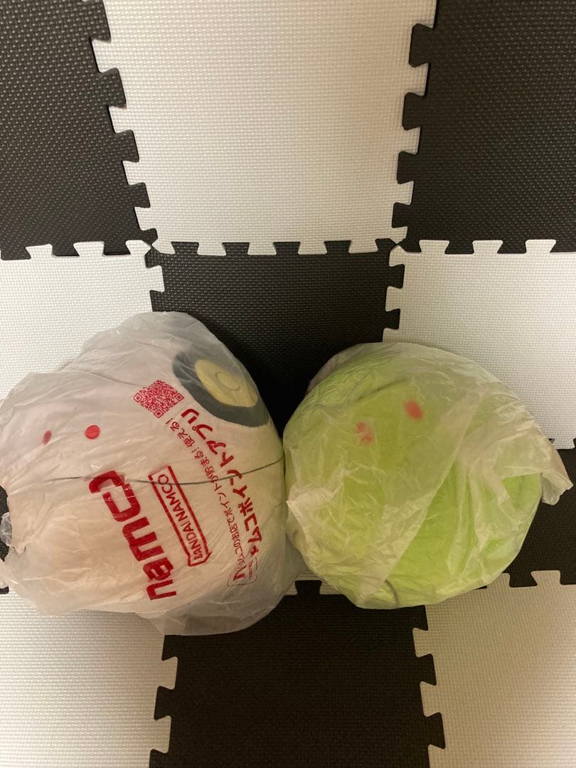 【新品未使用】namco限定めちゃでかハロぬいぐるみ&ジークアクスハロぬいぐるみ