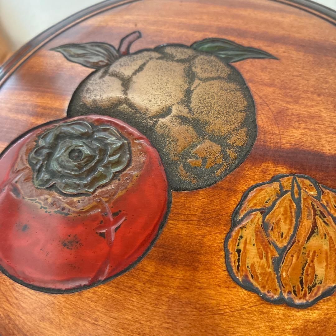 烏城彫　二段丸重　重箱　木の器　伝統工芸