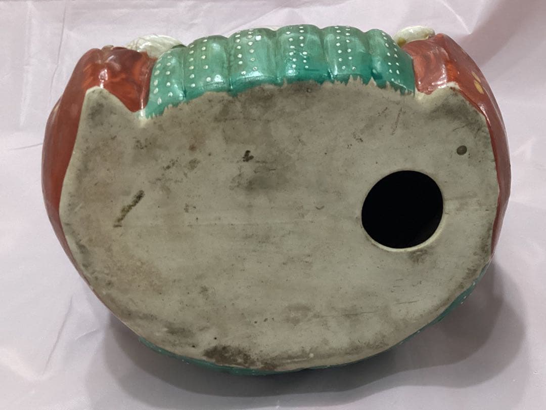 福助人形　磁器製　大正〜昭和初期頃　縁起物　金運招福　骨董　アンティーク