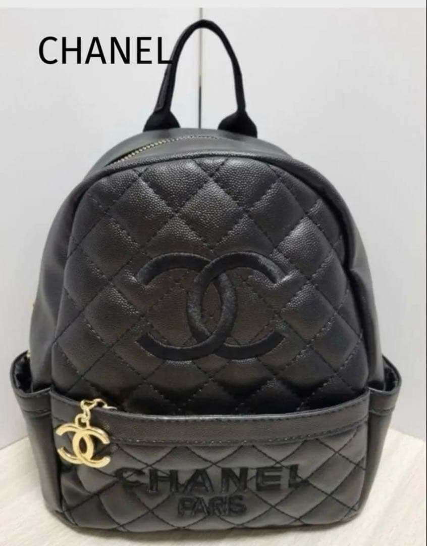 【新品 】CHANELシャネル ノベルティ ブラック リュック バッグ