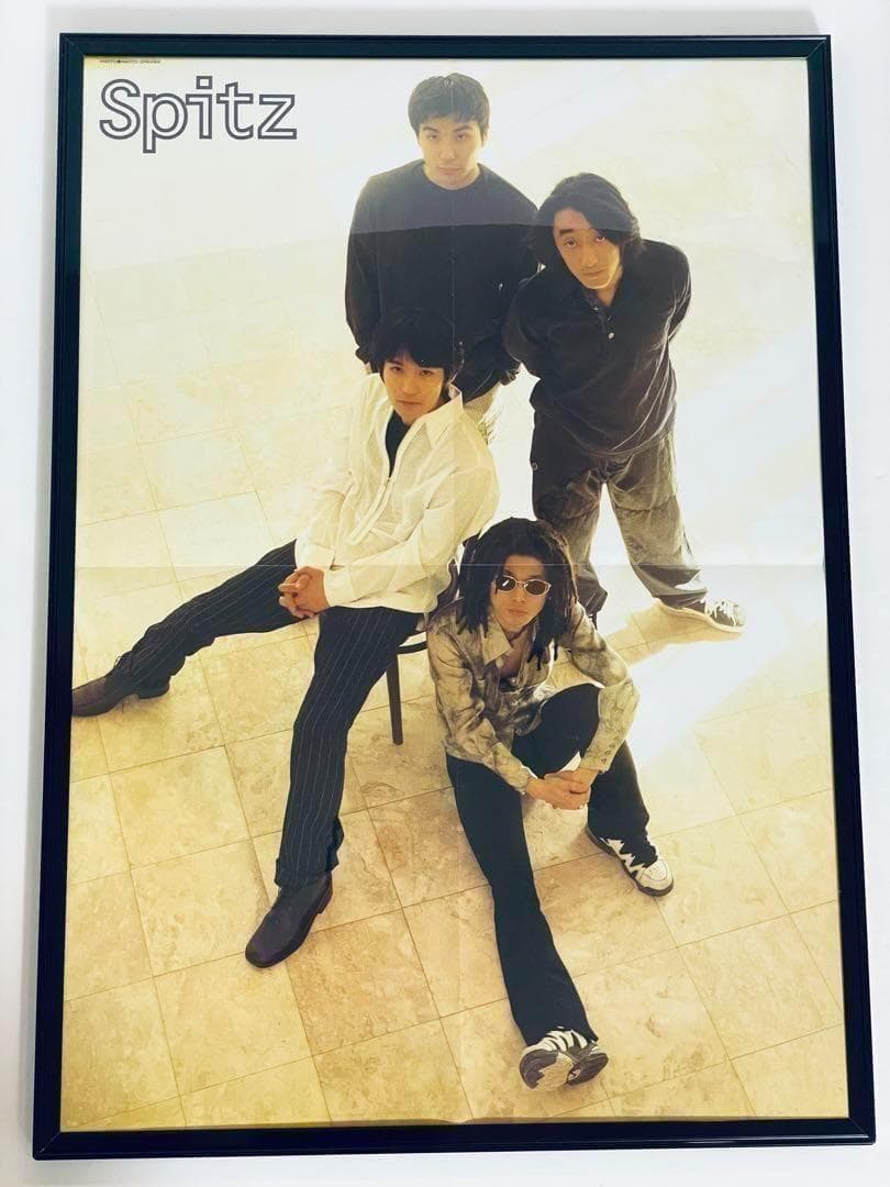 Spitz スピッツ　ポスター　B3サイズ　額縁付き　1995年