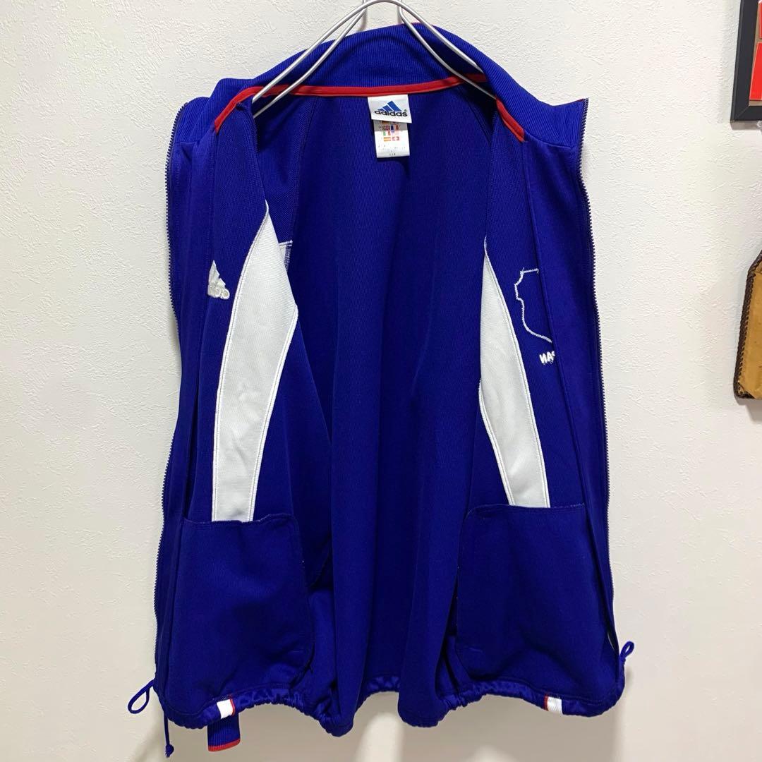 美品　アディダス　90s サッカー日本代表　ナイロンジャケット 刺繍　ロゴ