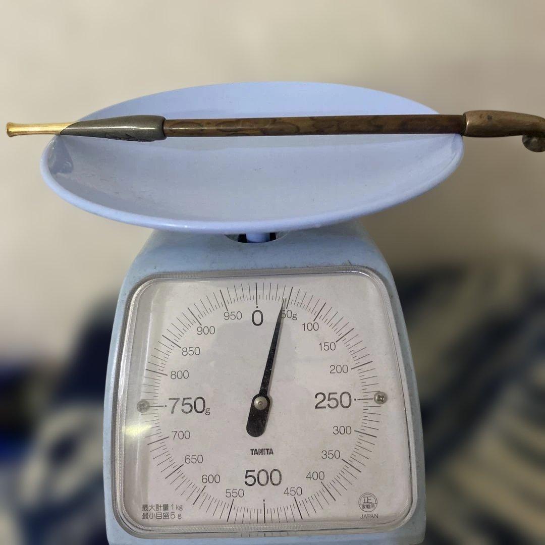 金工師　芳老　煙管　キセル　金口　　在銘　純銀　斑竹