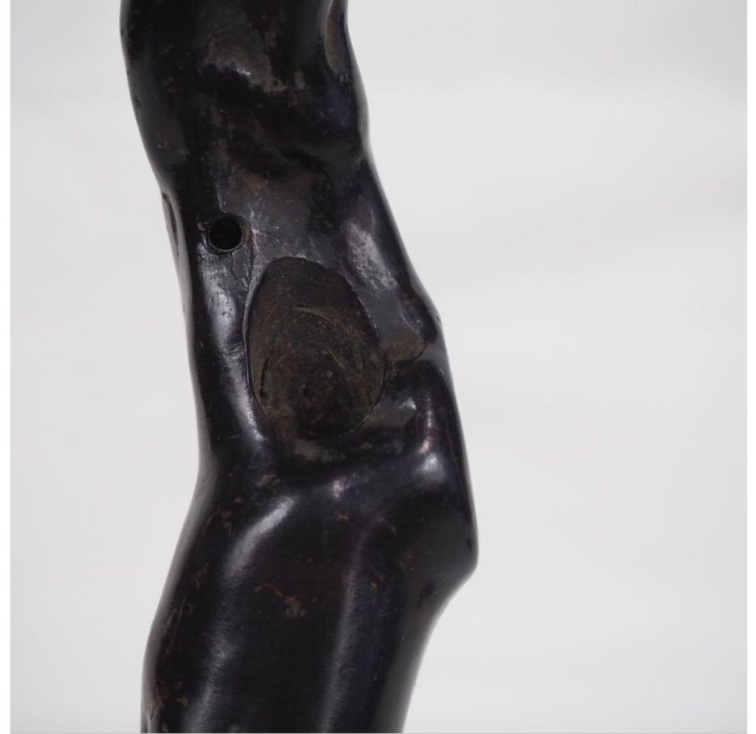 送料無料　時代物　黒珊瑚　海松　煙管入れ　重102ｇ　提げ物