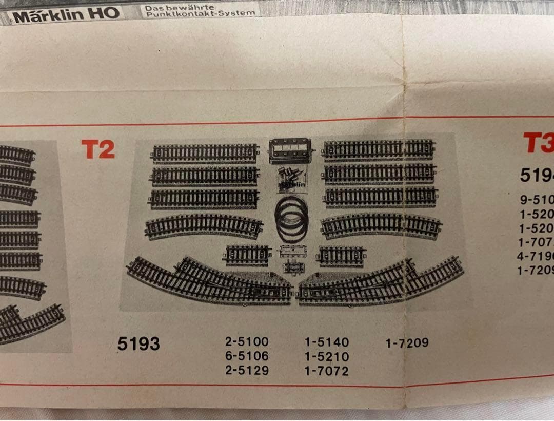 Marklin 鉄道模型 3ｘ SET HO：S+E+T2