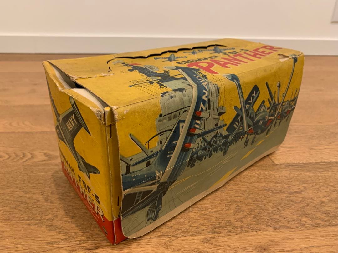 箱付き 米澤玩具 グラマンF9F-5 パンサー 大型ブリキ玩具 昭和レトロ