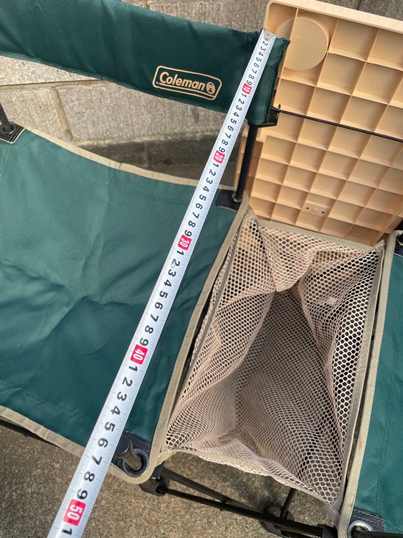 Coleman二人掛けアウトドアテーブルチェア一体型荷物入れ付秋キャンプおまけ付