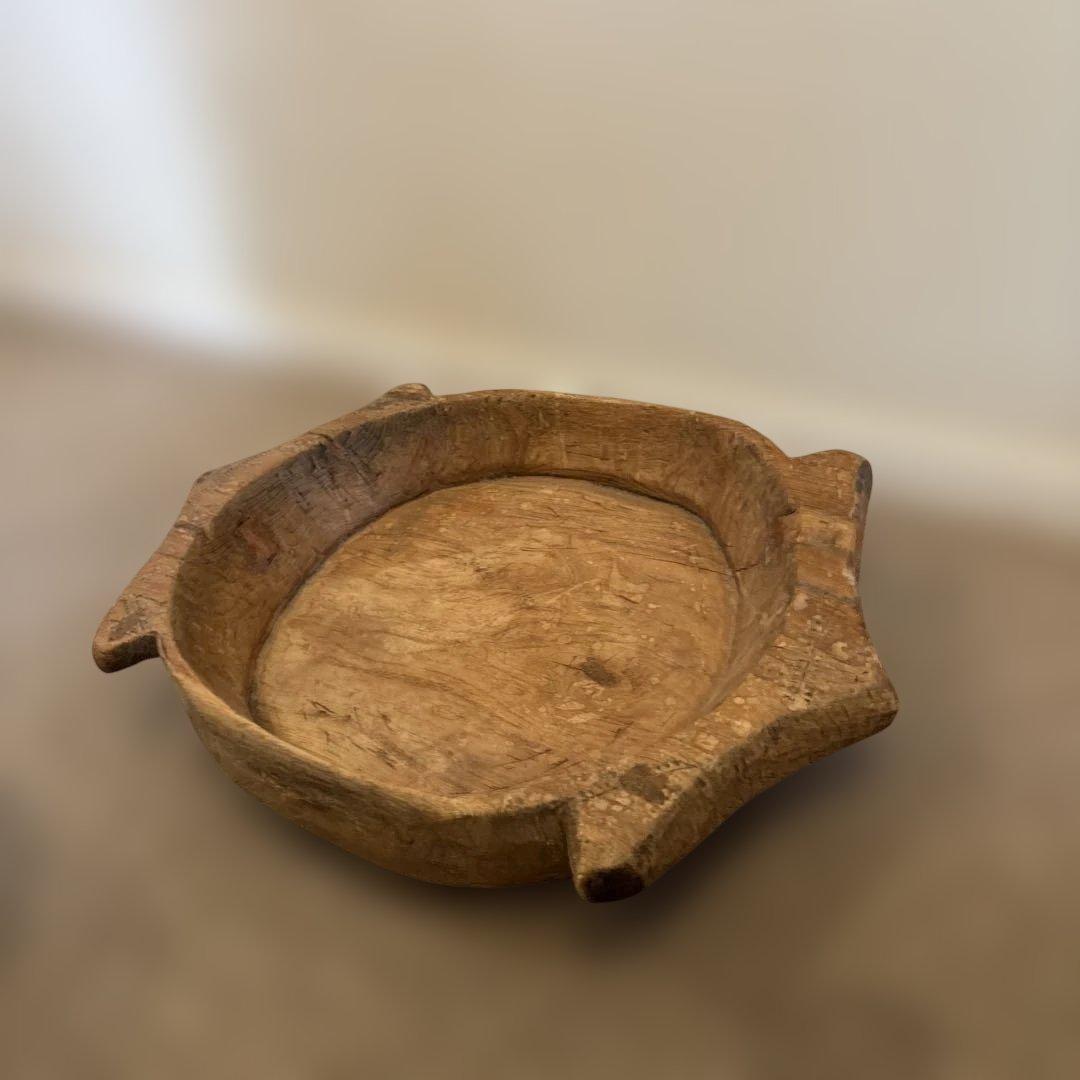 ヴィンテージ＆アンティークウッドボウル 大きな木の器