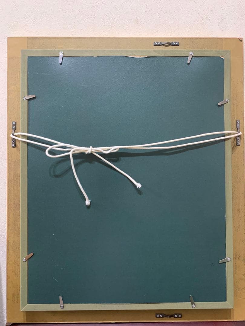 絵画　油彩肉筆画　真作　天野『ムフタールの朝市』1966年作　F6