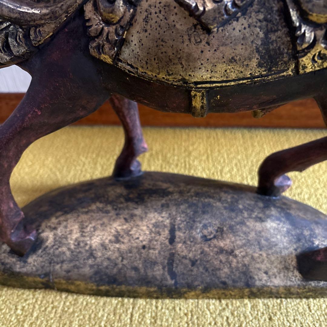 馬の彫刻 アンティーク　置物　オブジェ