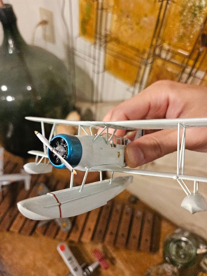 飛行機　戦闘機　模型　プラモデル　航空自衛隊　水上　ドイツ　日本軍　昭和レトロ