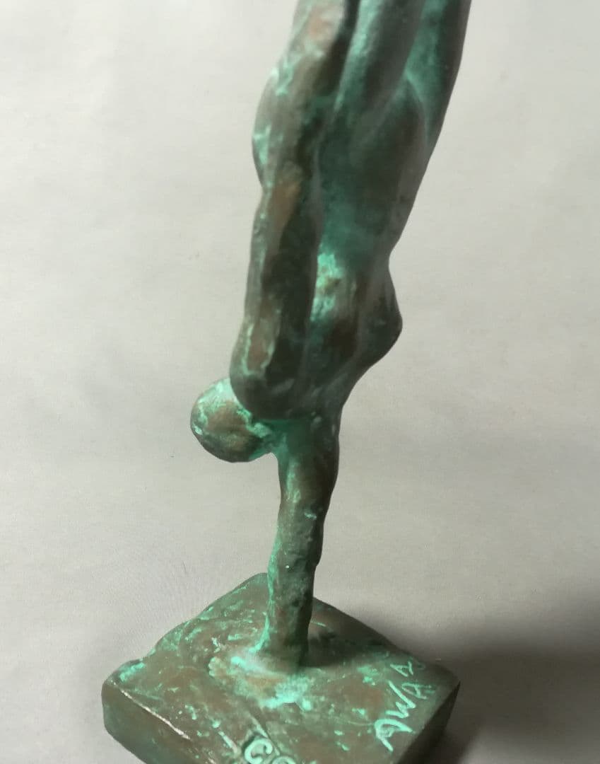 粟津潔作　晴彗星　置物　ブロンズ像　彫刻