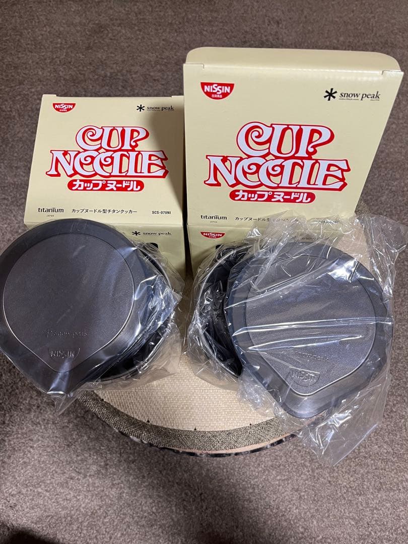 未使用　スノーピーク　カップヌードル型チタンクッカー　SCS-070NI 2個