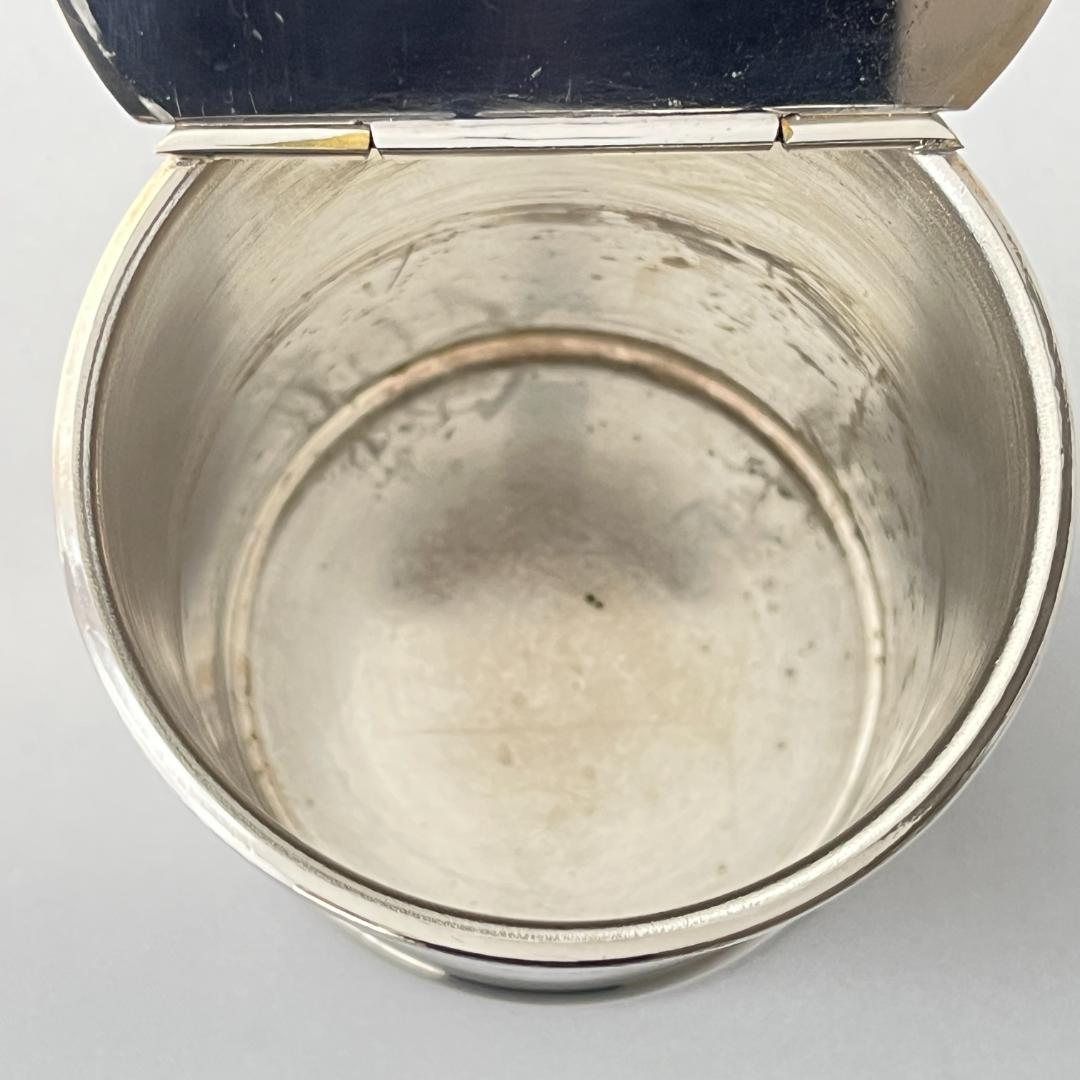 【E H Parkin & Co】騎士のティーキャディー【シルバープレート】