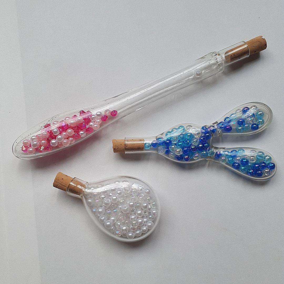 ゴム風船型R　アンティーク硝子　吹きガラス　レトロ雑貨　とろとろガラス