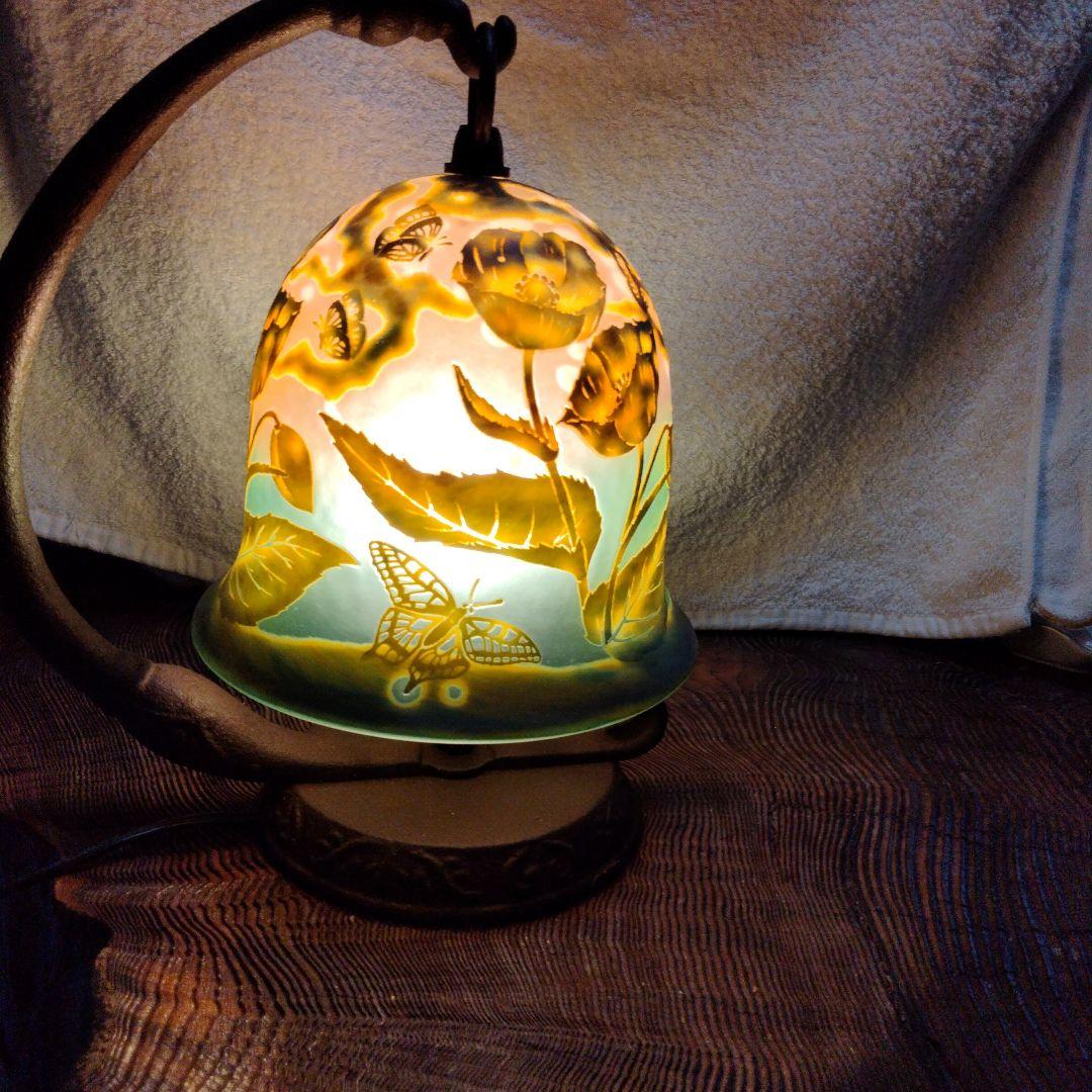 エミール　ガレ風吊りランブ