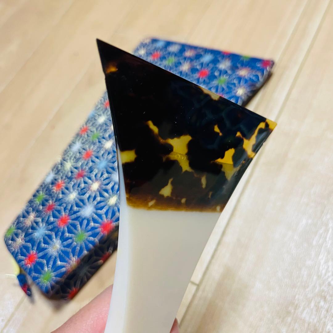 三味線　紫檀　バチ　鼈甲　ハードケース付　現状品