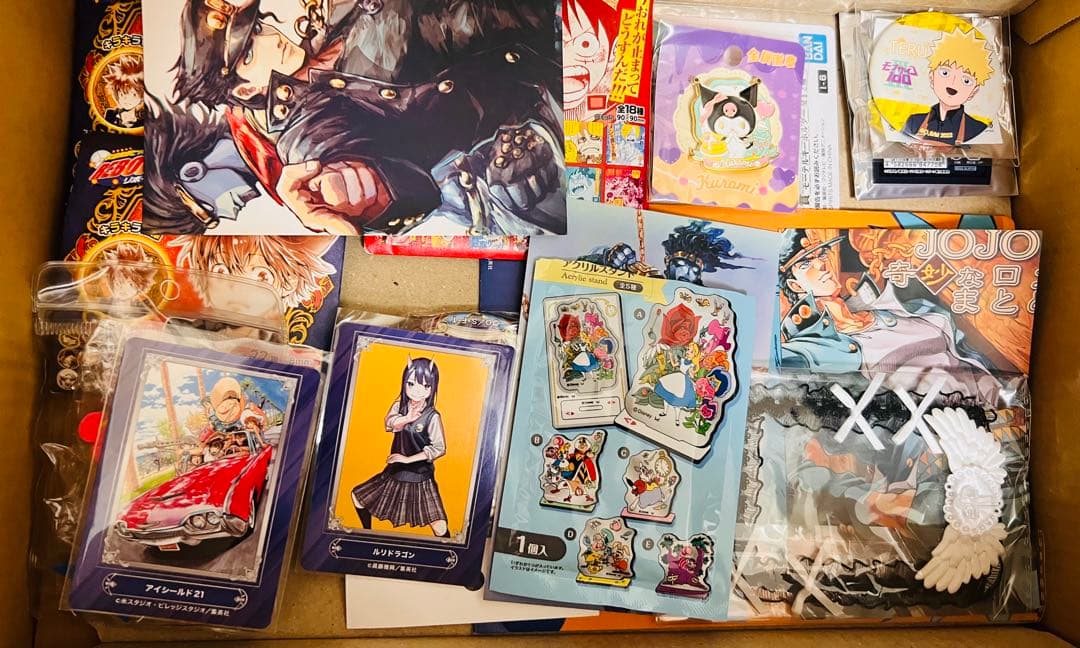 ジャンプ one piece ナルト 家庭教師 アニメキャラグッズ大量まとめ売り