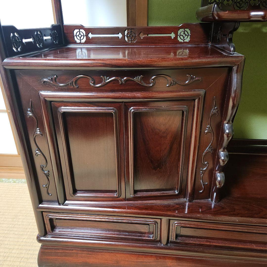 w【超美品】紫檀茶箪笥