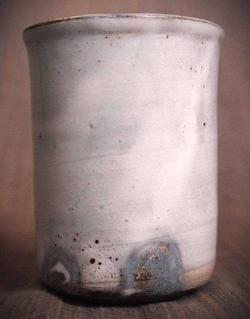 未使用★中里隆★唐津粉引筒湯呑セット★共箱