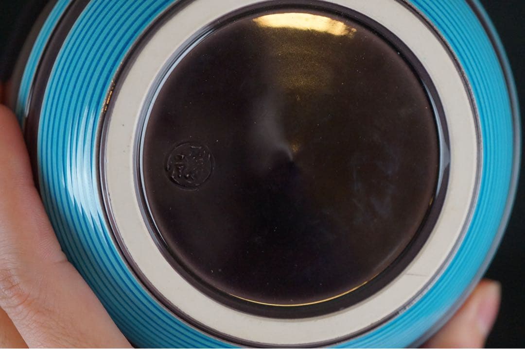 中村翠嵐 紫交趾末広糸目 皆具 共箱 共布 茶道具