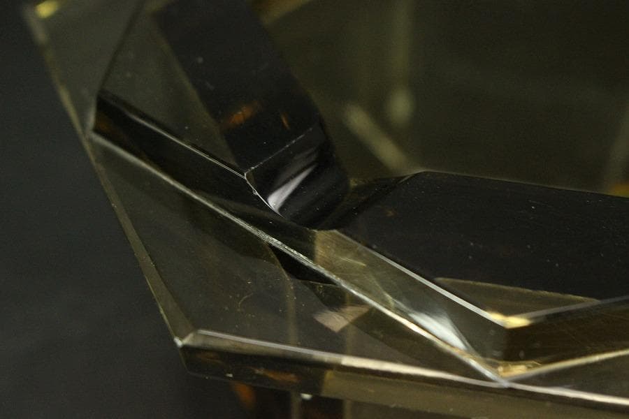 アンティーク レトロ ガラス 灰皿 煙草具(ZE429)