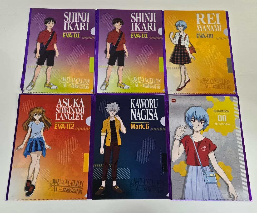 エヴァンゲリオン A4 クリアファイル 71枚セット 大量 まとめ ローソン等