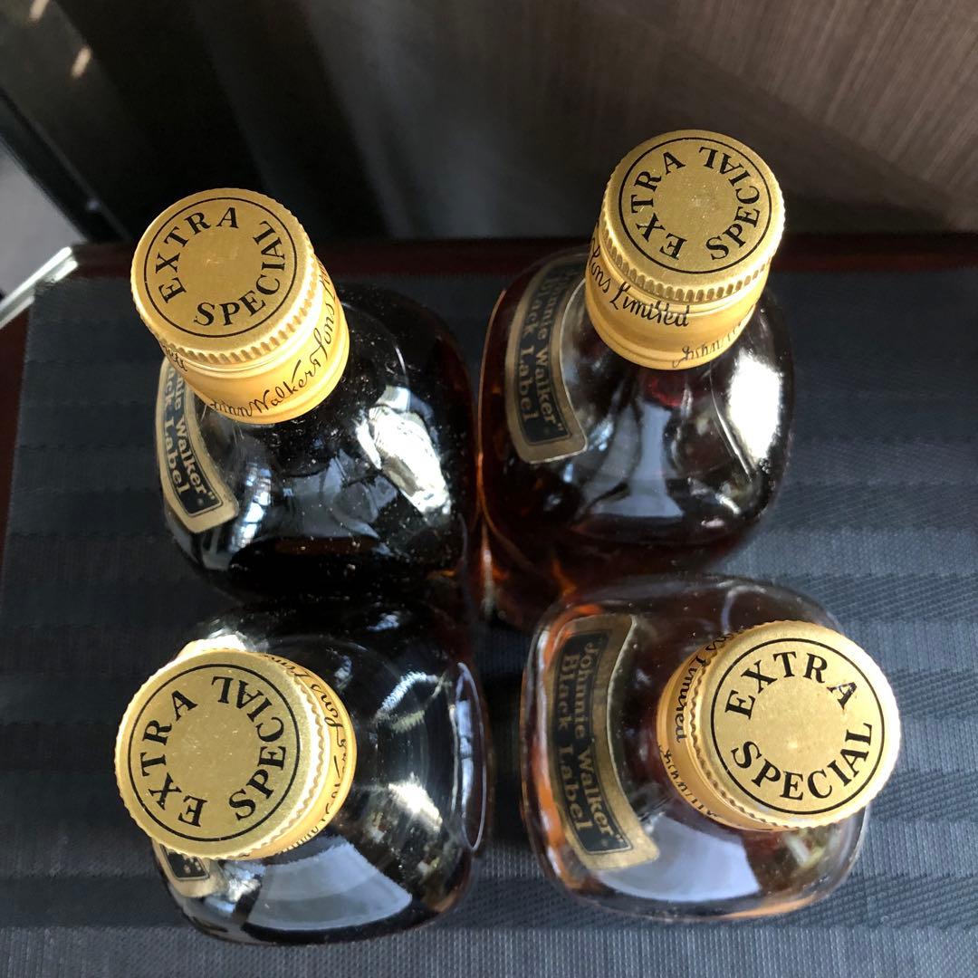 ひ*ん様 1000円～ ジョニーウォーカー ブラックラベル 4本セット 古酒