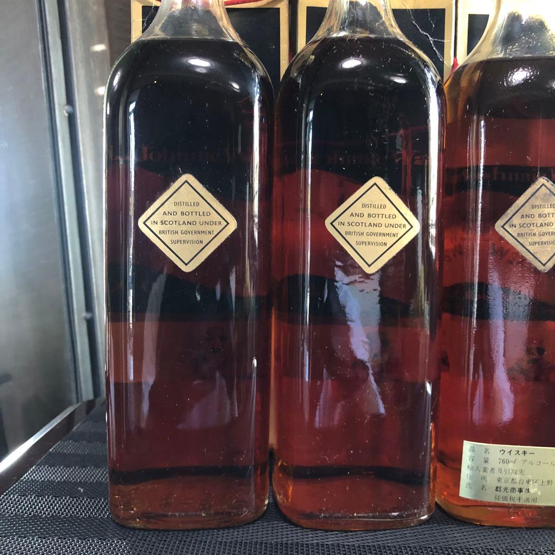 ひ*ん様 1000円～ ジョニーウォーカー ブラックラベル 4本セット 古酒