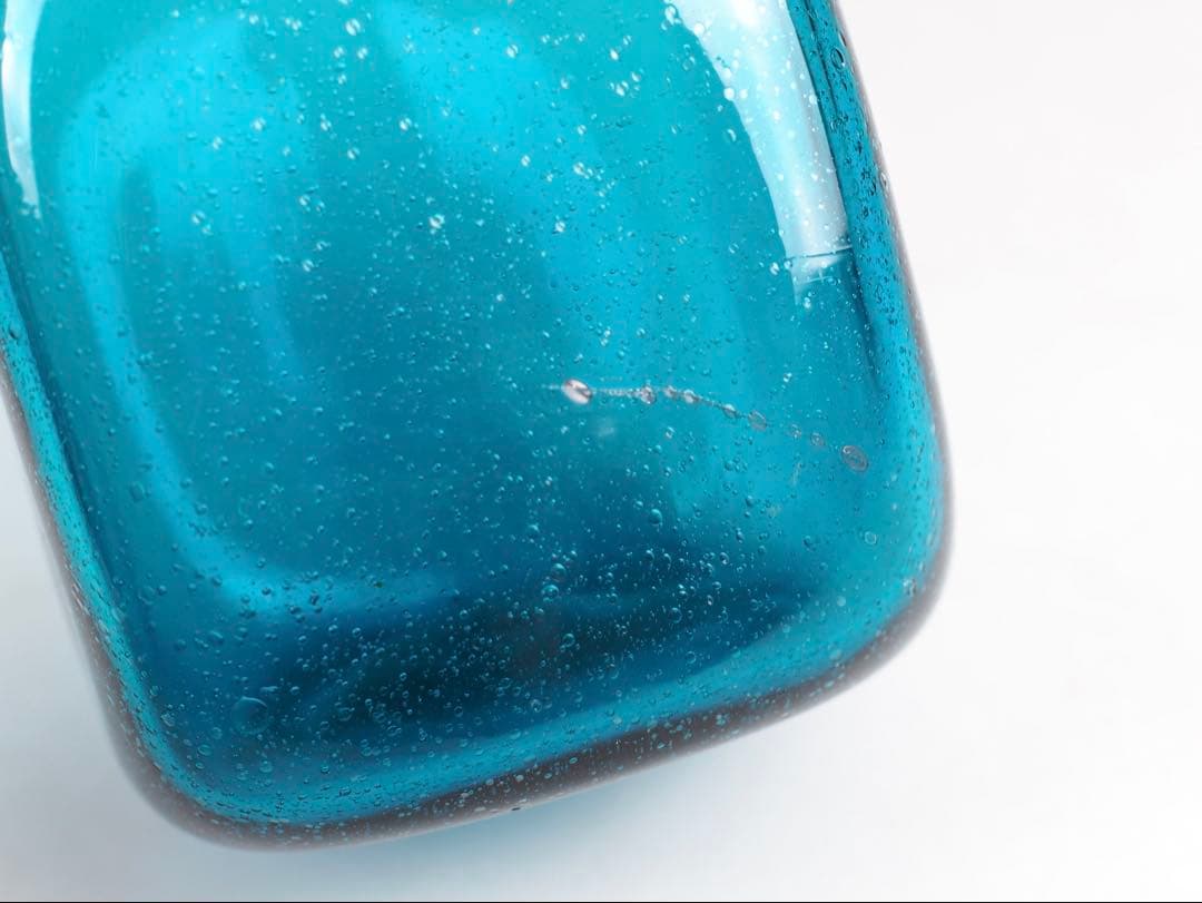 倉敷ガラス 小谷眞三 角瓶 花瓶 一輪挿し 民藝 民芸