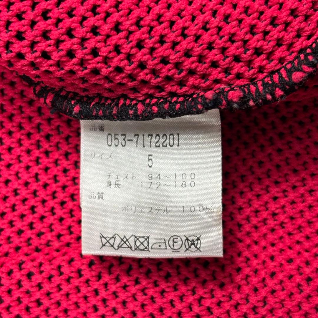 極美品 パーリーゲイツ ドライバーズニット ロゴ Wジップ ゴルフ メンズ 5