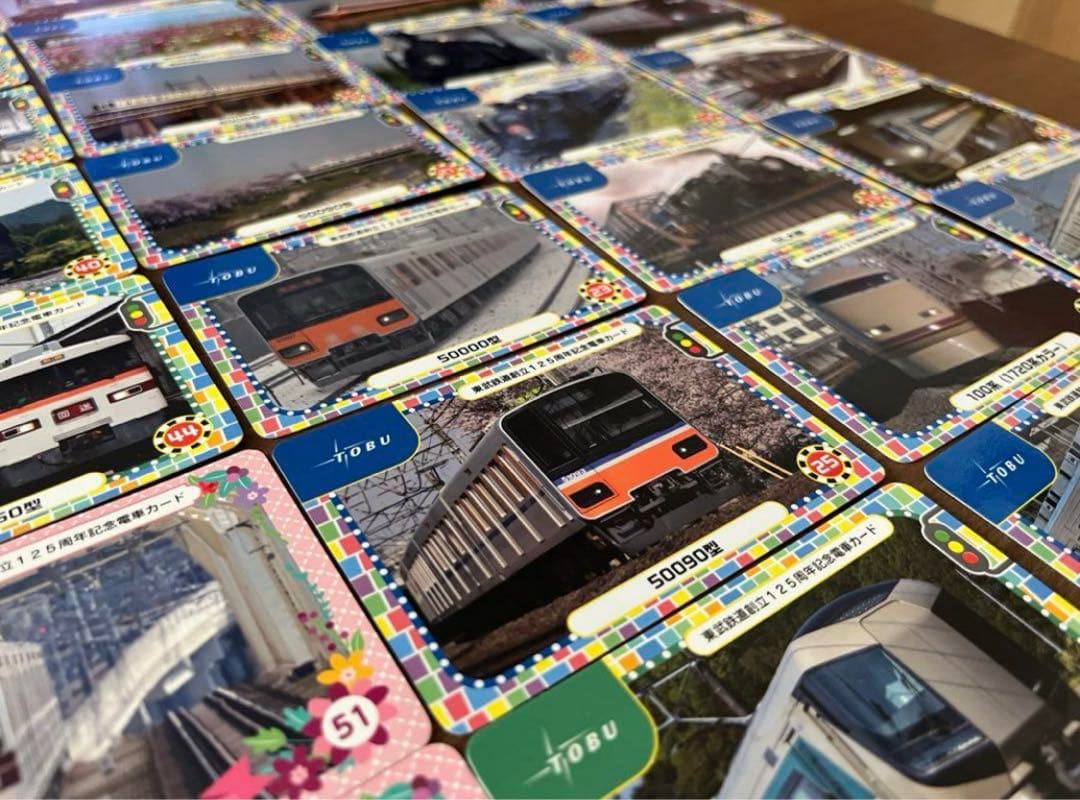 東武鉄道　電車カード　125周年　記念　125種類　新幹線　在来線