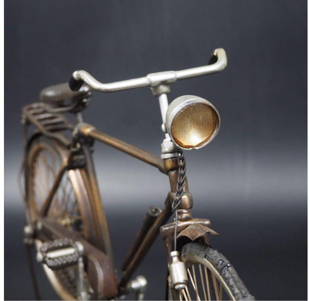 送料無料　レトロ　インテリア　アンティーク　レアミニ自転車　置物　42.5ｃｍ
