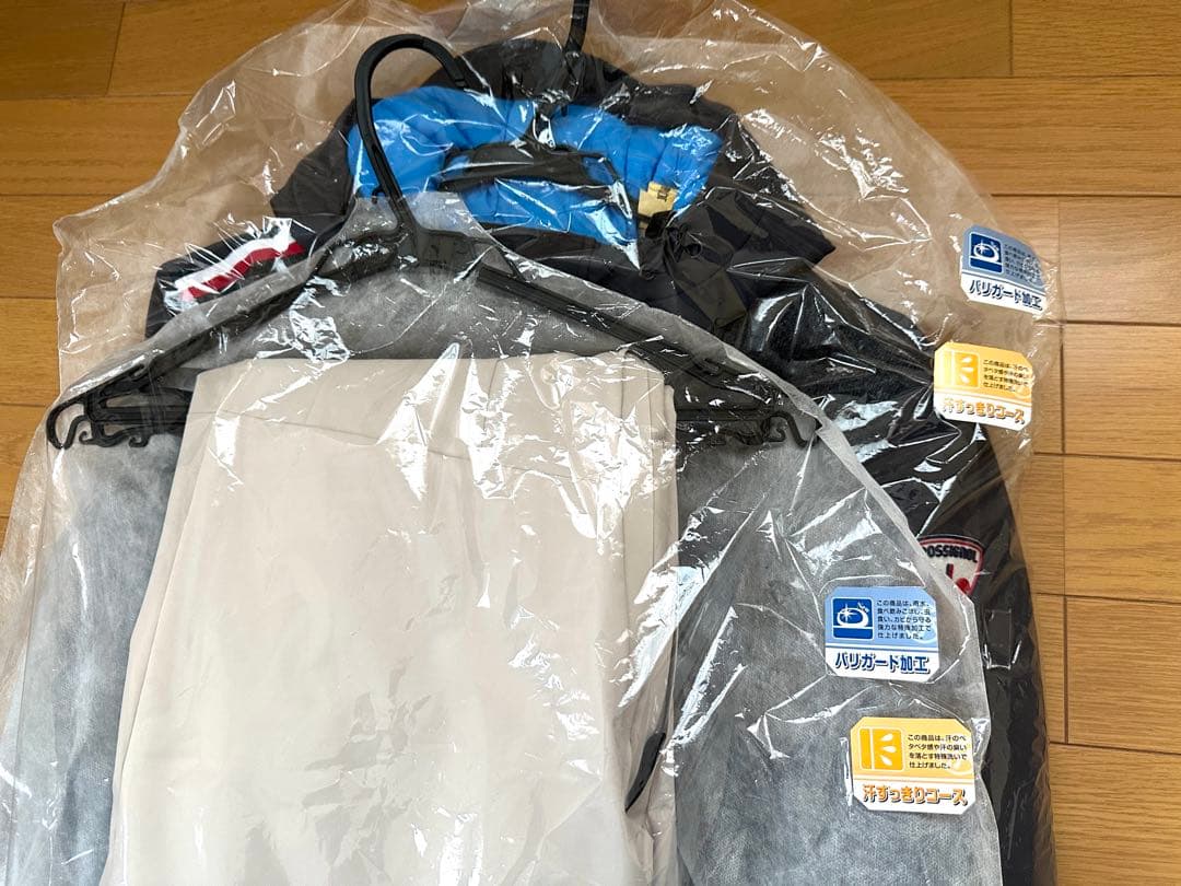 ROSSIGNOL ジャケット 灰 & パンツ 白　④