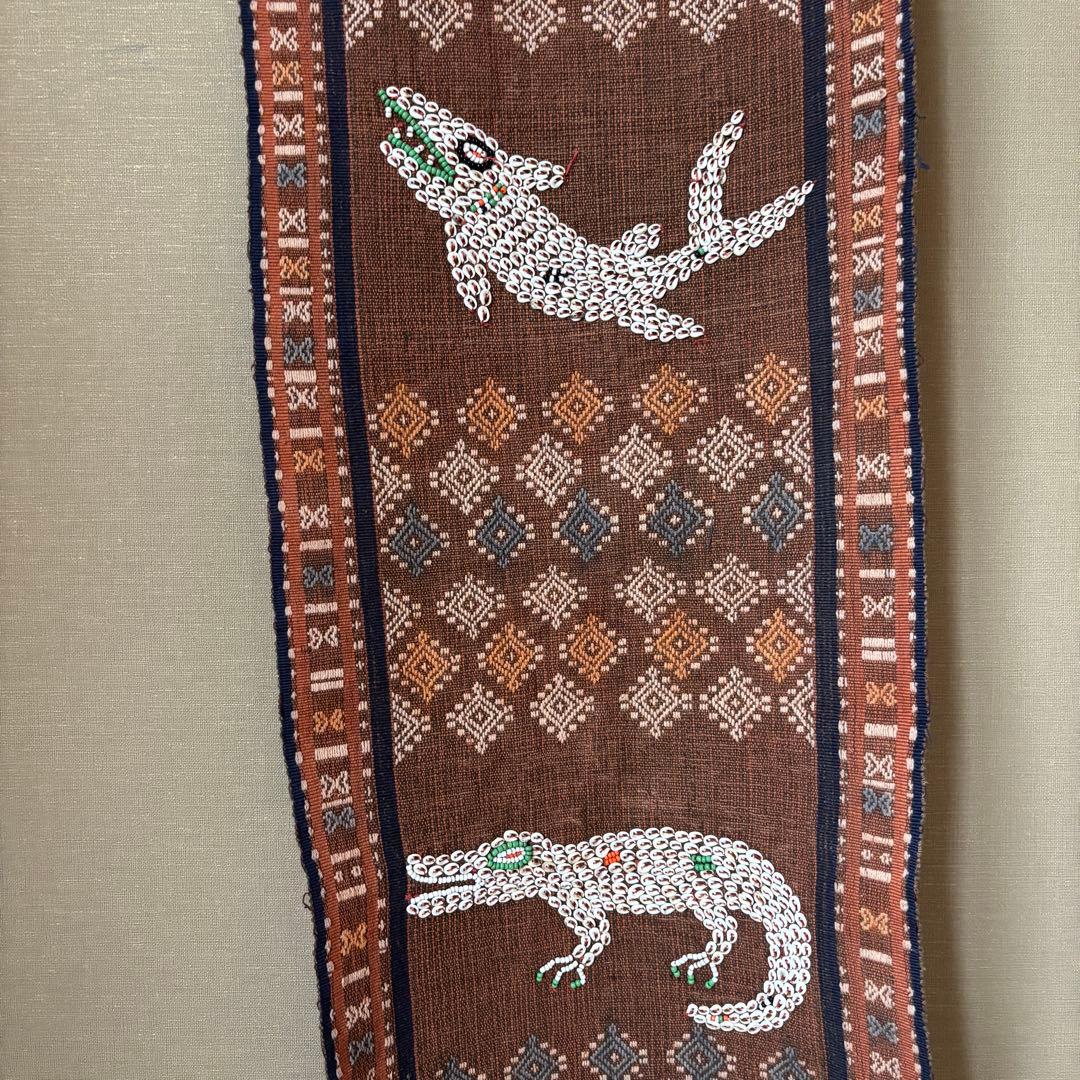 アニマル　手織り　ジェルワーク　タペストリー