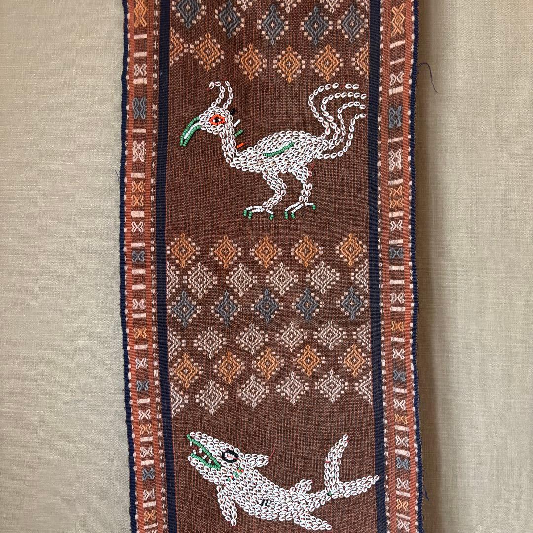 アニマル　手織り　ジェルワーク　タペストリー