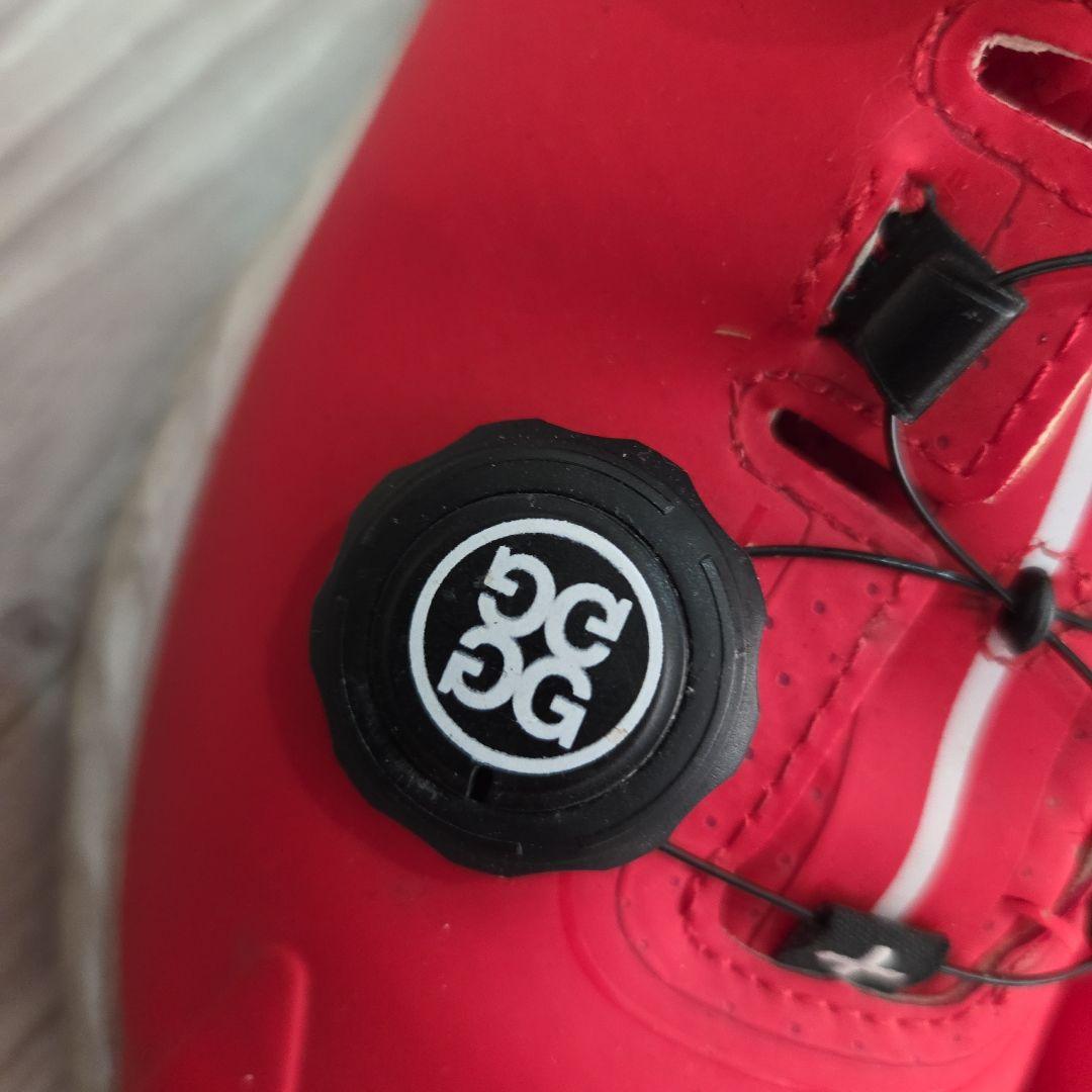 ジーフォア レッド ゴルフシューズ