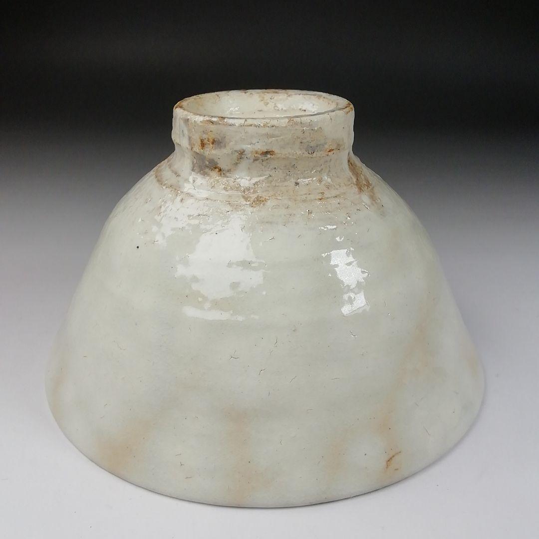 Ｔ１０１　茶碗　『粉引火変り　茶碗』『其中窯　河村又次郎』　共箱　抹茶碗　茶道具