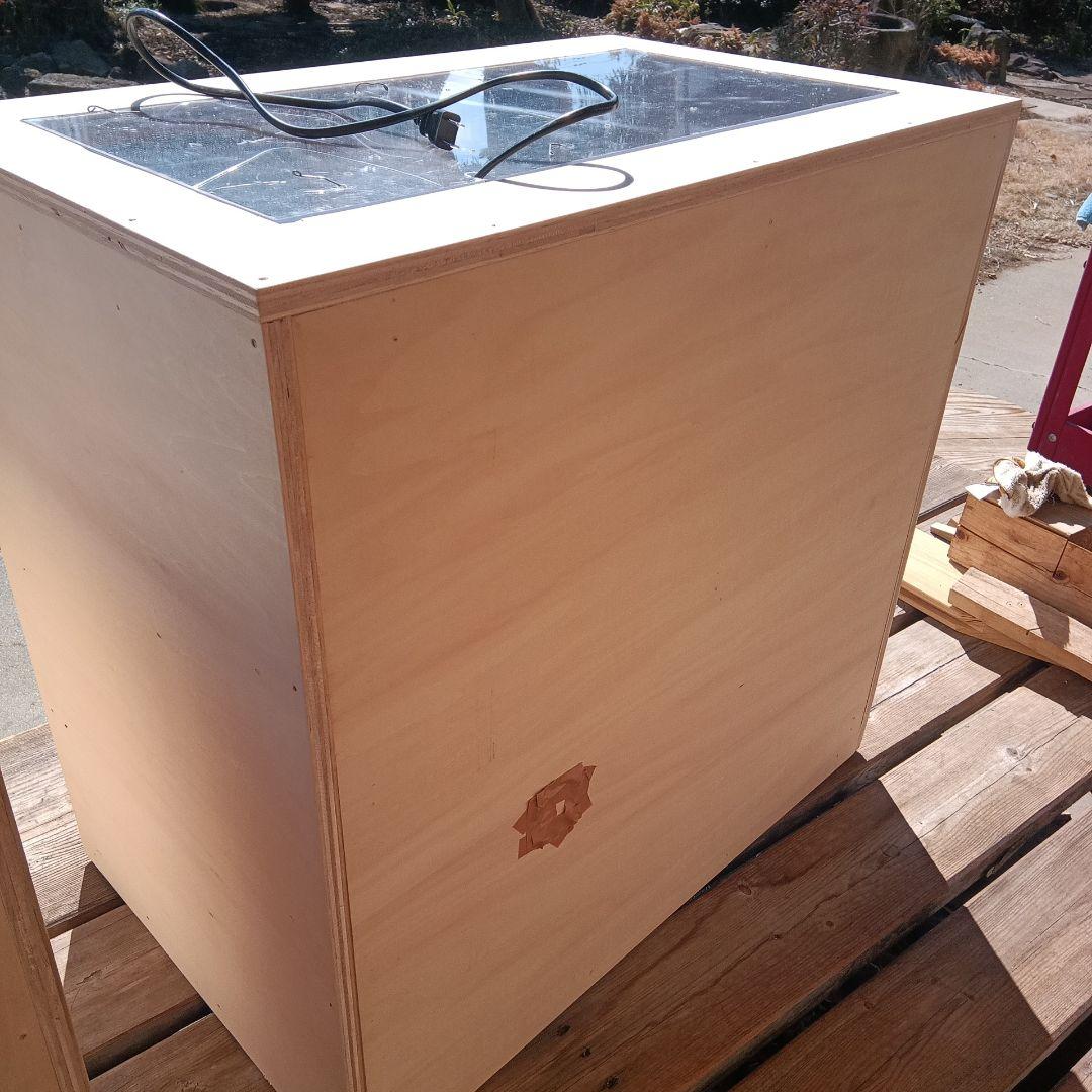 自作のケージ　小動物　ハリネズミ　特大サイズ　フルセット　収納　木製無垢　飼育用