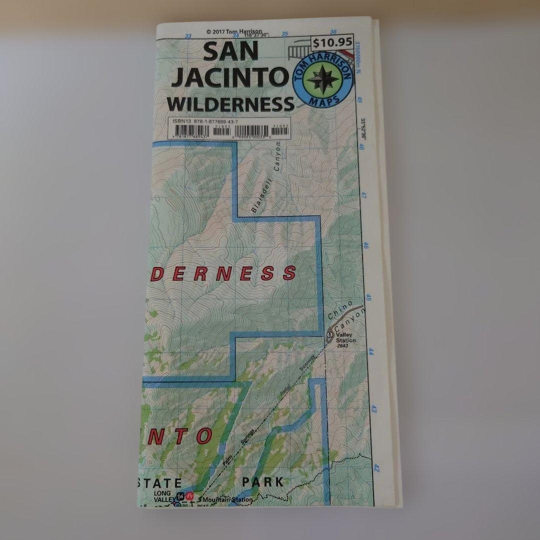 【米国購入品】カリフォルニア州近郊のトレイルマップ 登山地図