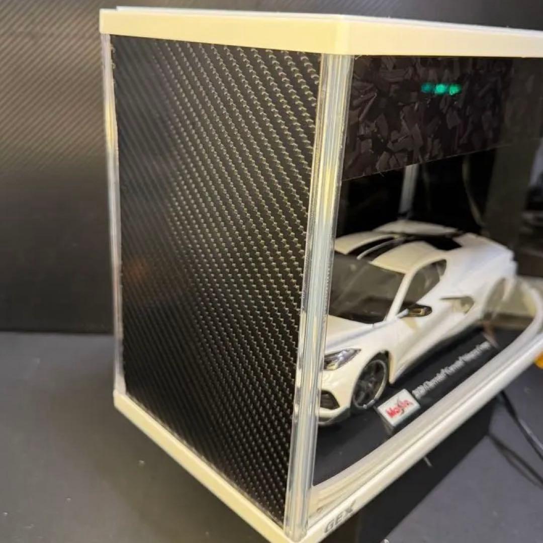【世界に一つ‼️】Corvette 1/18 ジオラマ LED 展示 鑑賞用 模型