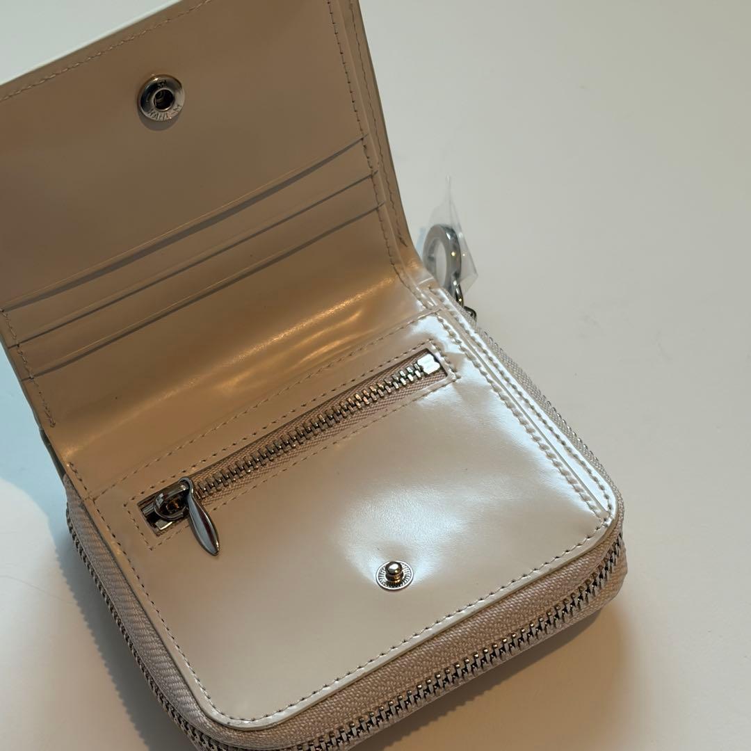 バインダー　ウォレット　アイボリー　韓国　貯金