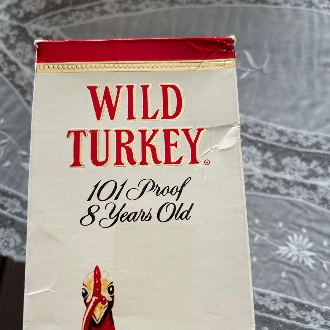【新品・未使用】ワイルドターキー8年・1リットル旧ラベル