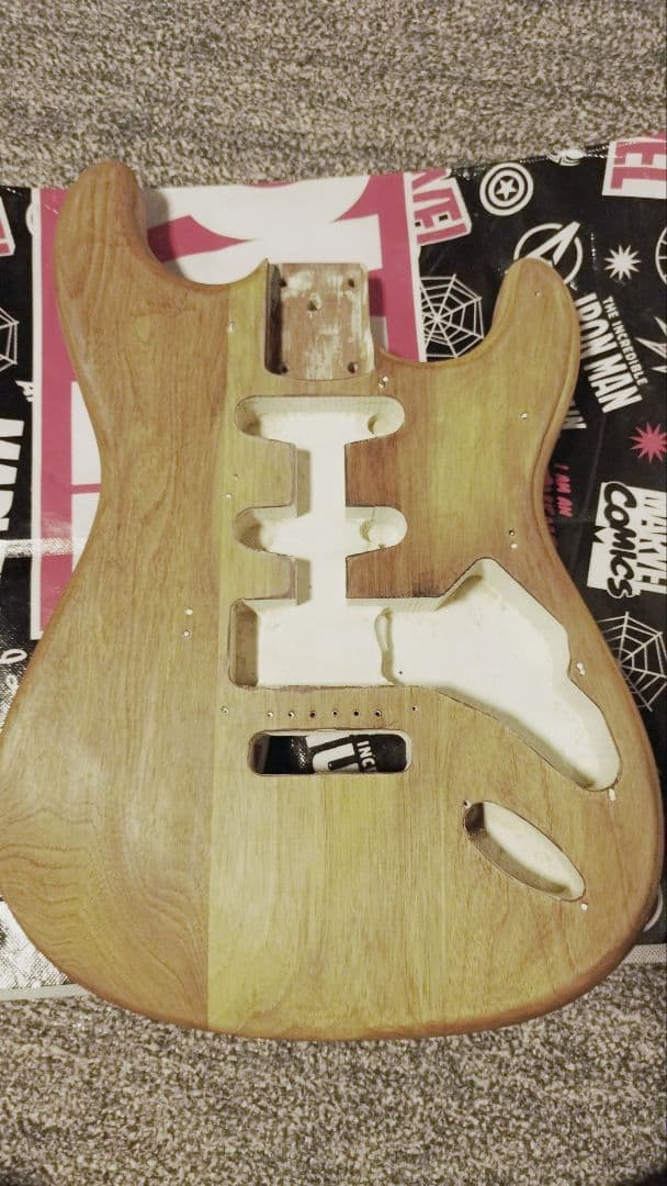 初期ロゴ Photogenic フォトジェニック エレキギター バリトラ杢ネック