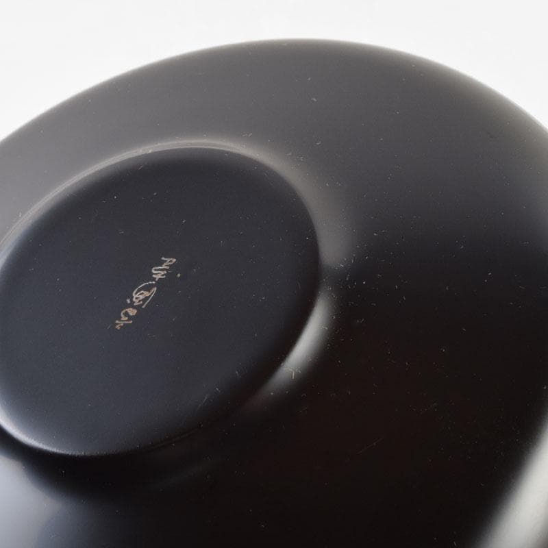 輪島塗　大向高洲堂　黒漆　飛松沈金　銘々皿　五客　箱付　N　9006