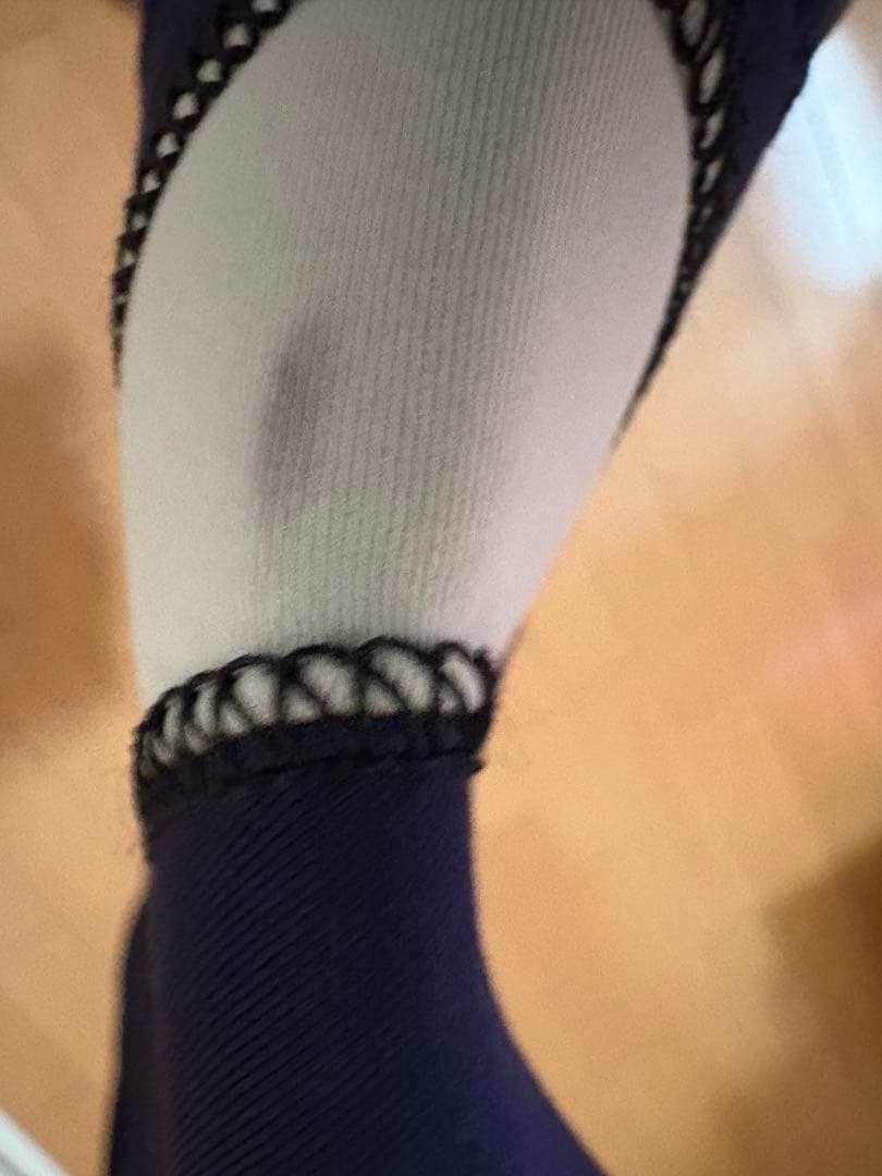 新品訳あり　OPウエットスーツ　レディースL 紺/白