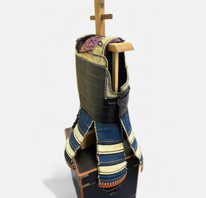 送料込み 着用可能 甲冑 等身大 当世具足 鎧兜 時代祭り 鎧櫃 家紋